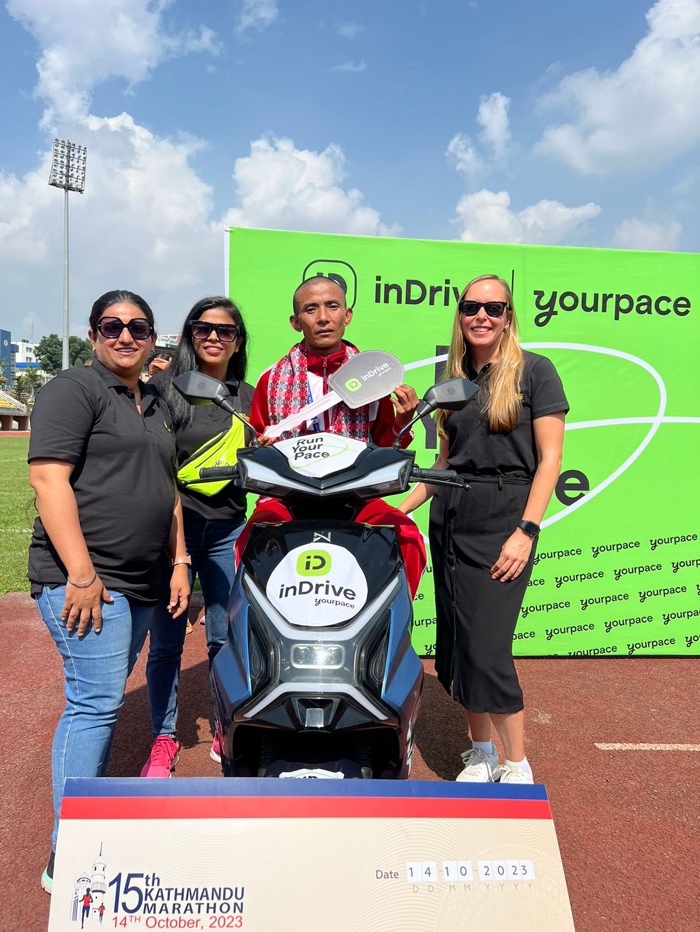 inDrive helps 600 participants prepare for Kathmandu Marathon; gives